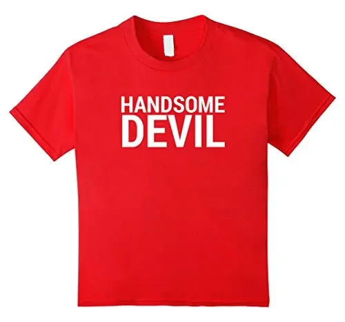 Handsome Devil Funny Halloween T-Shirt Short Sleeve Casual 100% Cotton O-Neck Summer Mens T-shirt Size S-3XL