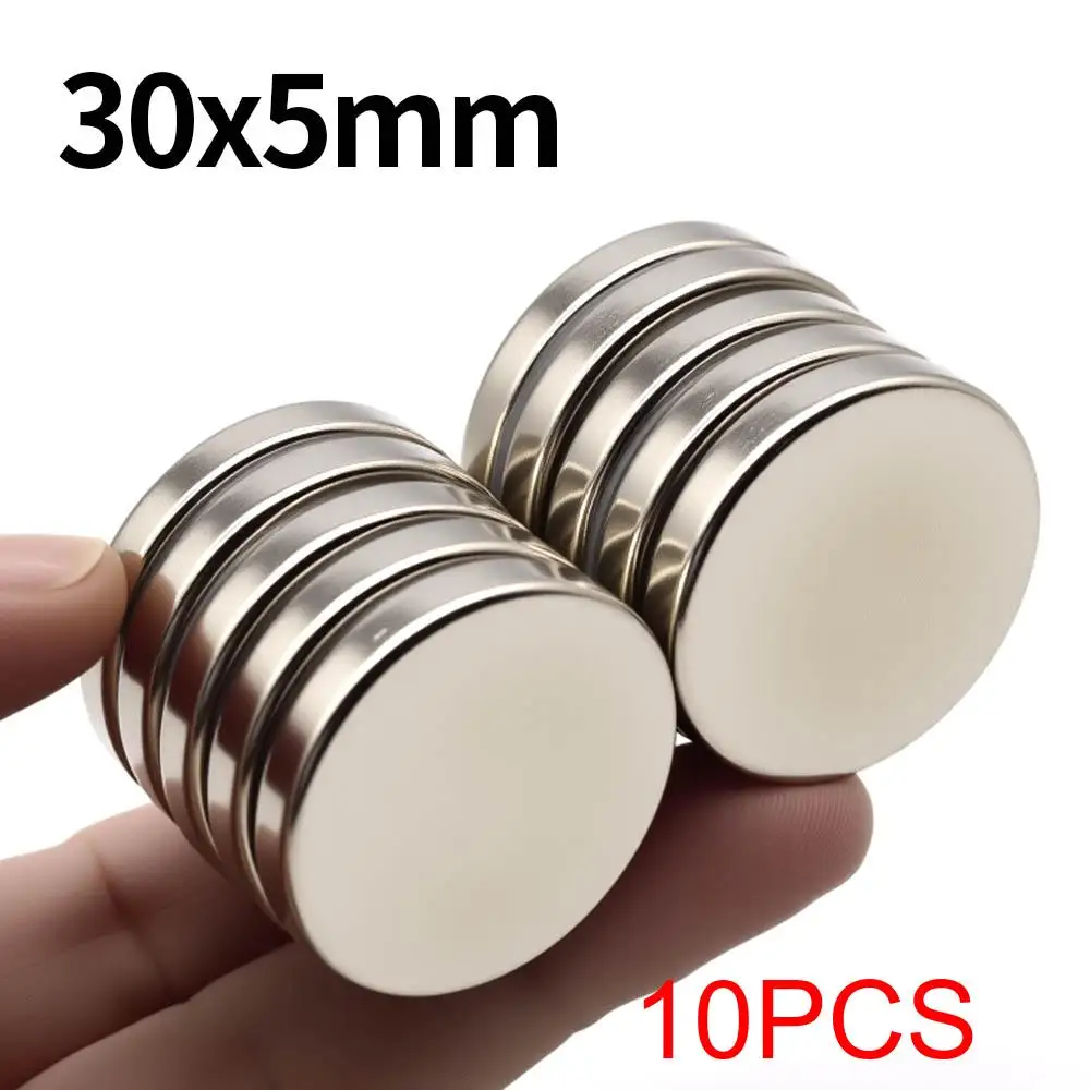 30x5mm Superstarker Neodym-Magnet N35 NdfeB Permanentmagnet imanes Runde leistungsstarke Magnete Kühlschrank
