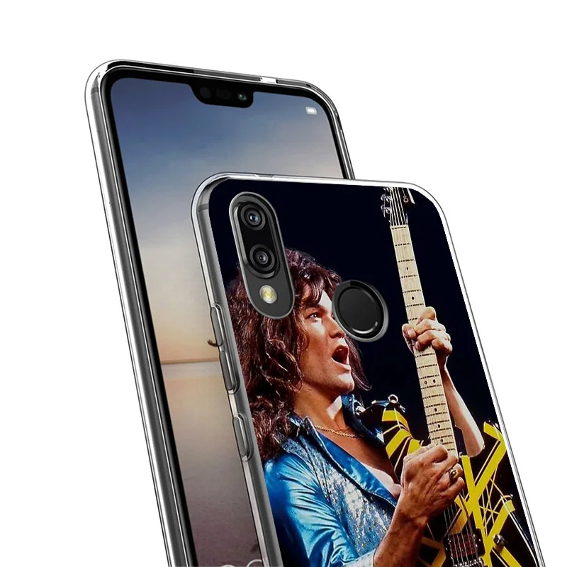 Eddie Van Halen Graphic Guitar Phone Case For Huawei P40 P30 P20 P10 Lite Mate 20 10 Pro P Smart Z Y5 Y6 Y7 Y9 Personalized Prin