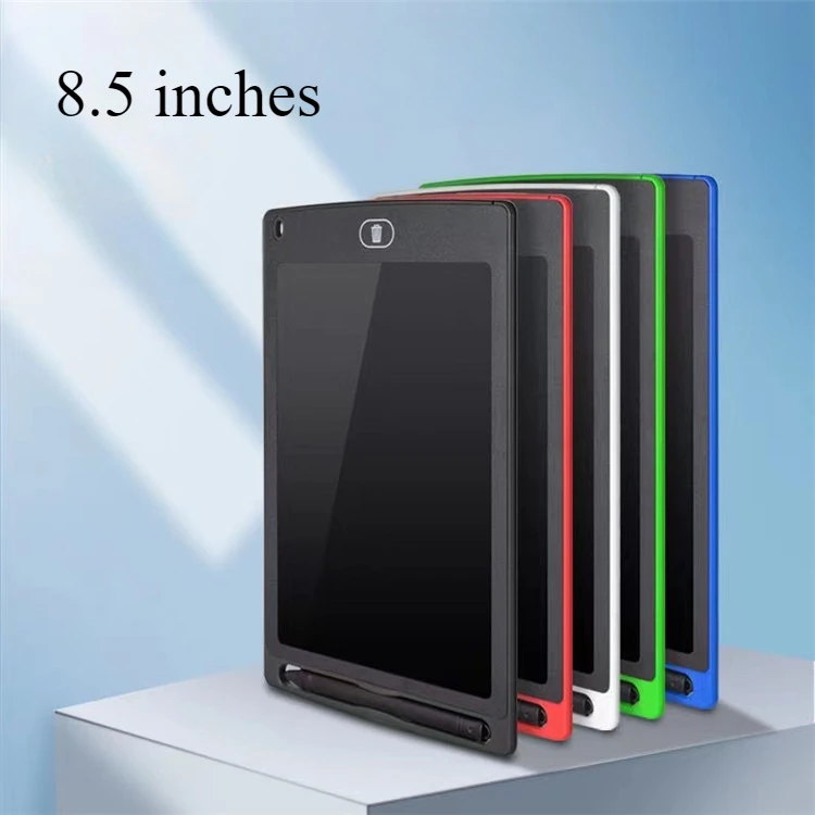 Placa de escrita lcd de 8.5 polegadas, prancheta de desenho infantil graffiti prancheta de primeira infância, quadro negro pequeno