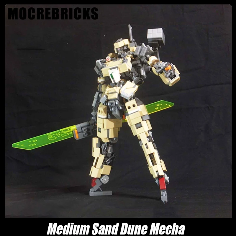 

MOC Game Series Medium Sand Dune Mecha Model DIY Assembling Brick Building Blocks Children's Toys Christmas For Creative Gifts