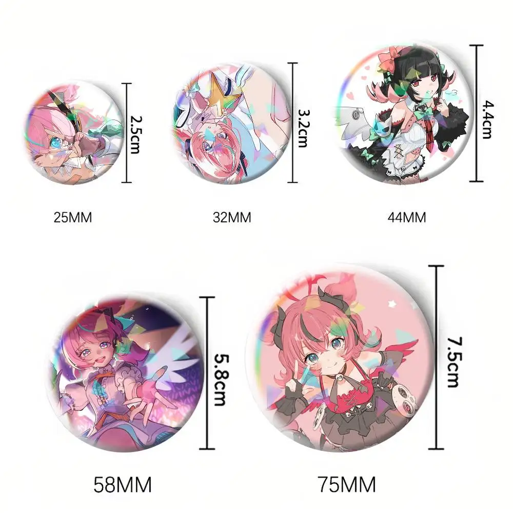 nangong yu Aria Sunna ZZZ zenless zone zero 75mm 44mm 25mm Brooch Backpack Hat Pins Accessories Toys