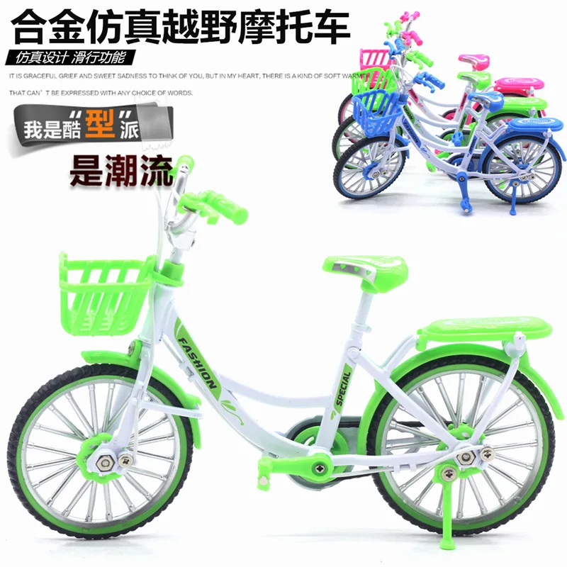 1:10 سبيكة دراجة لعبة مجسمة للأطفال دائم دراجة معدنية مصغرة الكرتون الأطفال هدية رائجة البيع وصول جديد