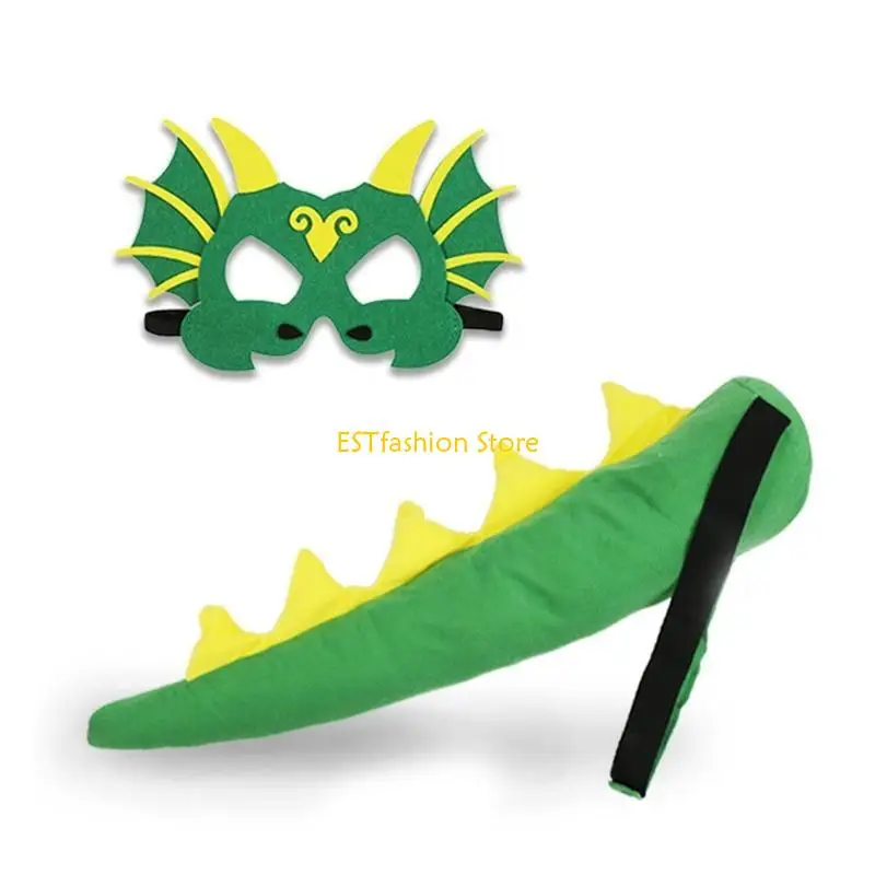 Y5GC para accesorios disfraces dinosaurio creativo dragón máscaras dinosaurio dinosaurio Props Favores fiesta