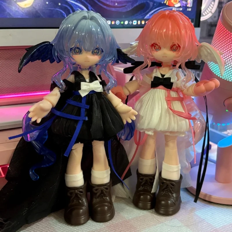 منتج جديد متوفر في المخزون لونا صندوق أعمى 12 نقطة عمل الشكل لعبة دمية جمع تمثال الزخرفية Bjd هدية عيد ميلاد لطيف