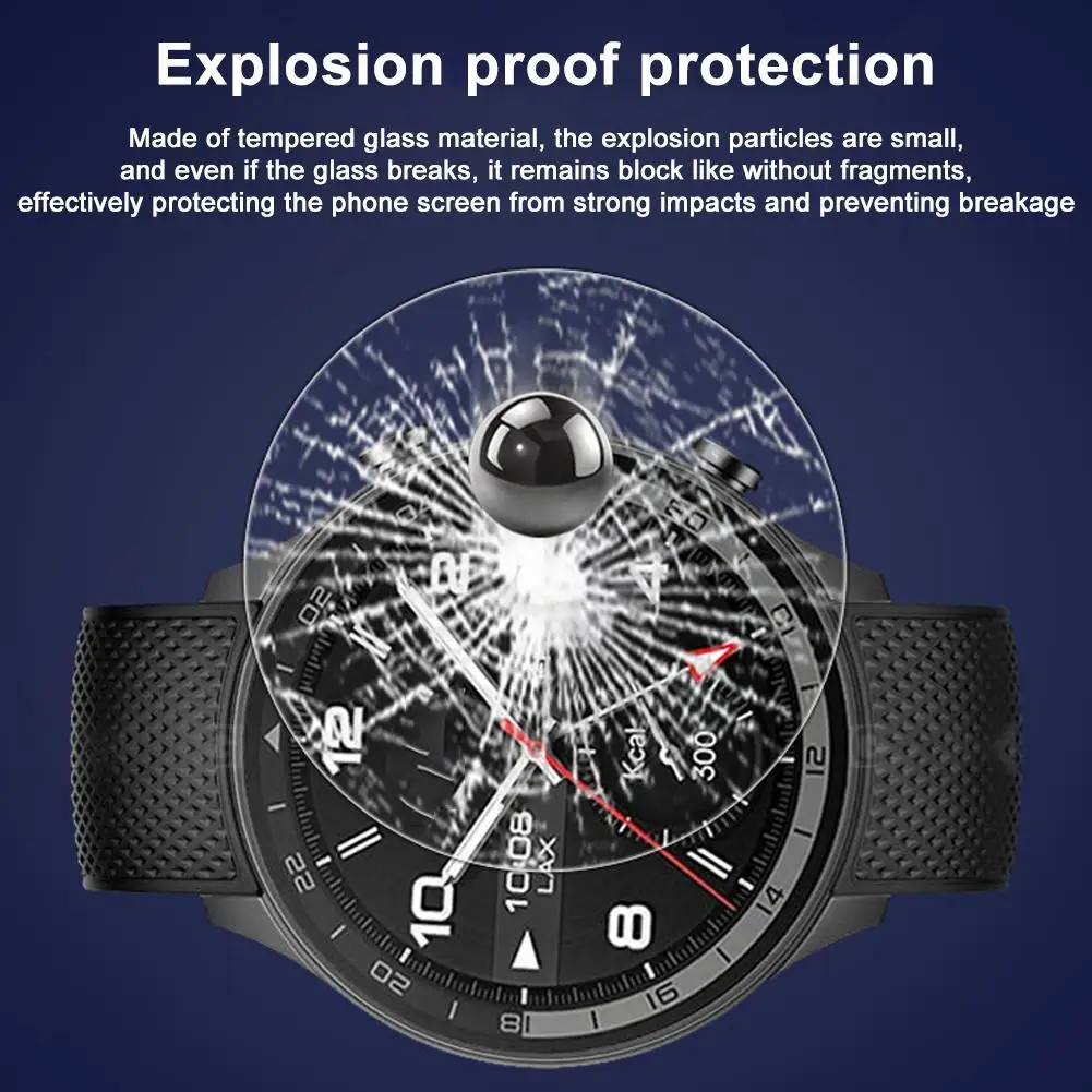 Watch Screen Protector For OnePlus Watch 2R HD Transparent Tempered Glass Explosion-proof Shock-resistant Watch Screen Prot S3X1