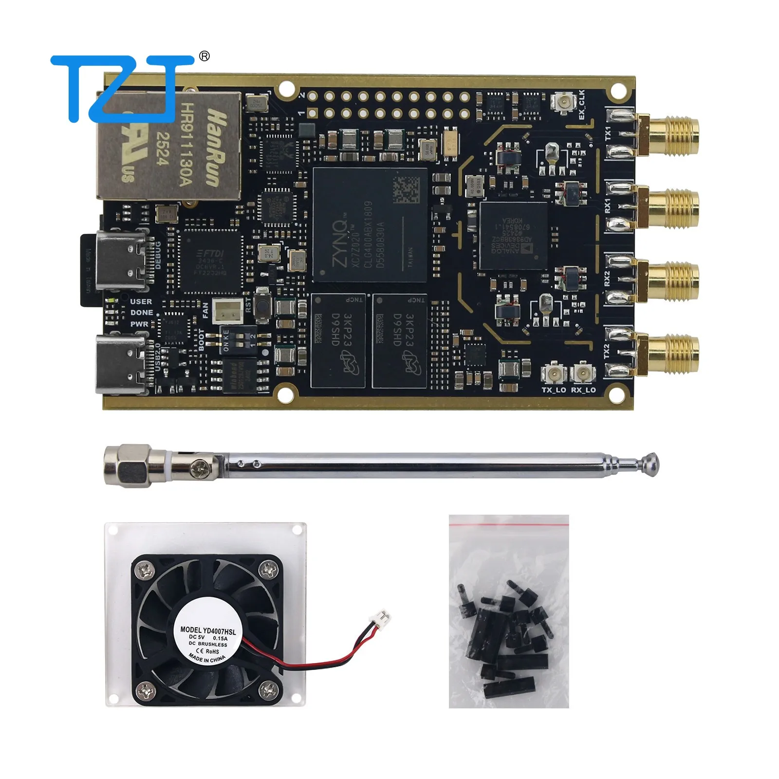 New TZT Professional Version 70MHz-6GHz 7020+AD9363 SDR Development Board with Power Amplifier for Pluto SDR