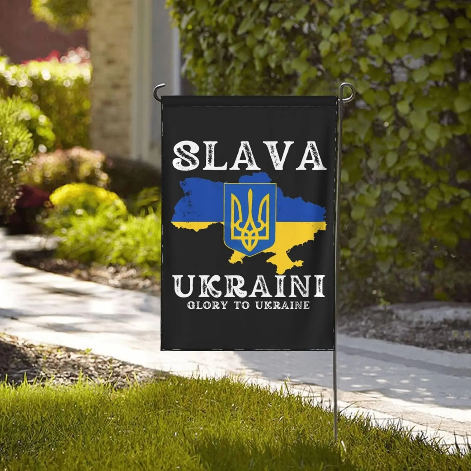 12x18 Slava Ukraini Garden Flag Glory to Ukraine Yard Sign Banner No Flagstand LLE WWL IIC