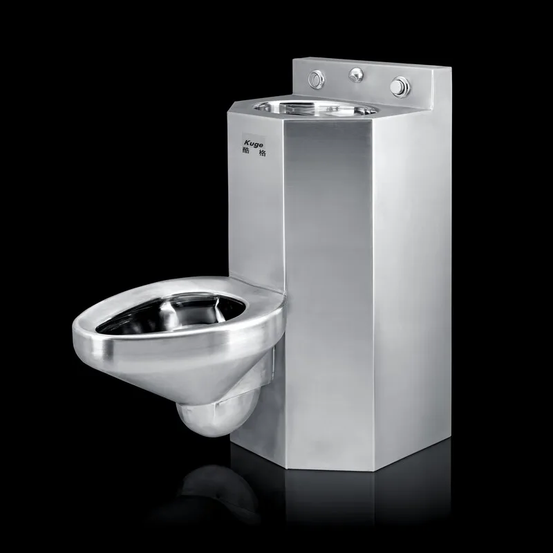 stainless steel toilet wholesale sink combo silver toilet