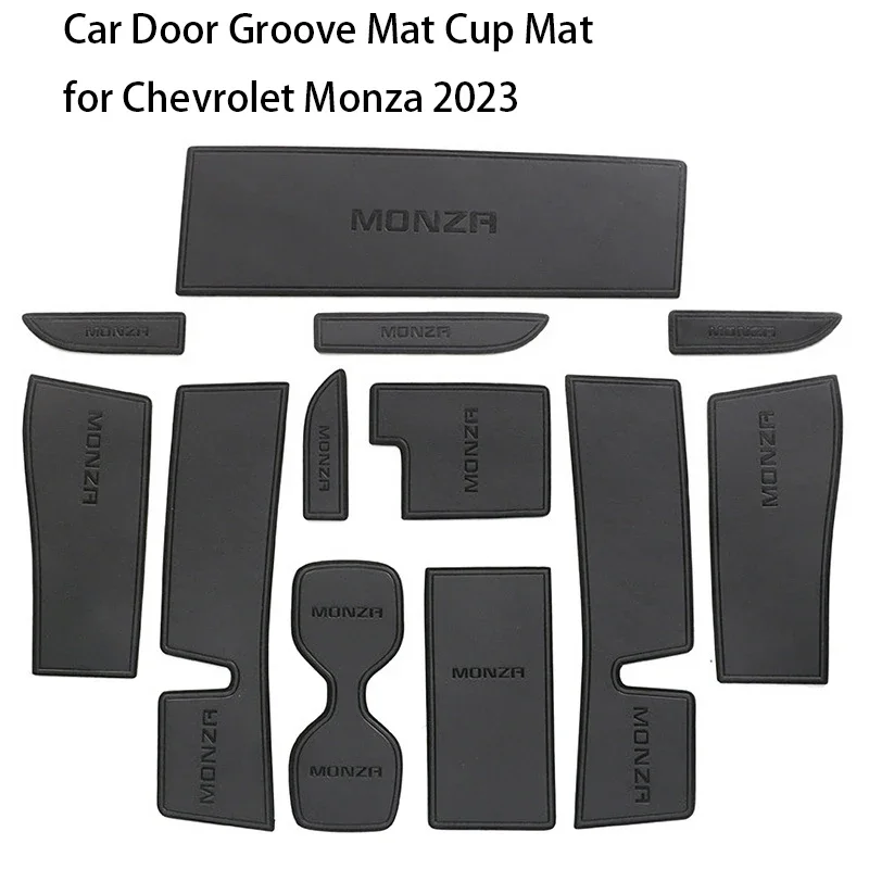

Коврик для двери автомобиля, коврик для чашки для Chevrolet Monza 2023 2024, коврик для хранения центральной консоли, коврик для автоматических ворот, держатель для чашки, коврик