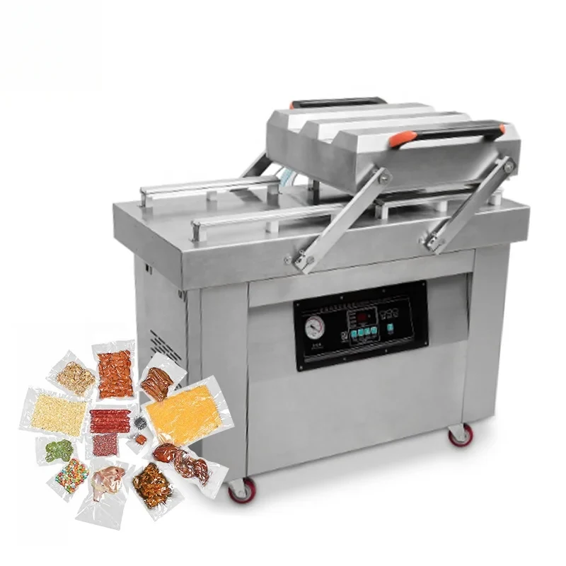 DZ400 DZ500 DZ600 Cheap Price Sachet Liquid Tea Coffee Spice Large Double Chambers Vacuum Packaging Hine For Plastics Packing