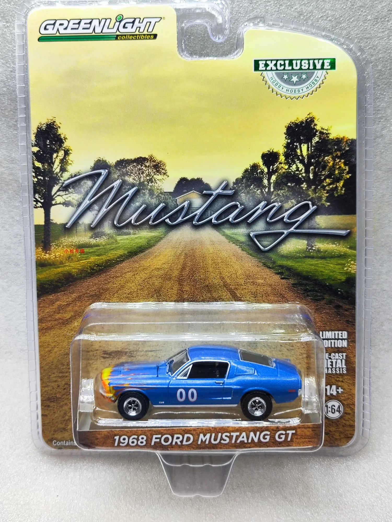 

Green Light 1:64 1968 Ford Mustang GT Fastback Race Car # 00Alloy Car Models Collectibles Hobbies Toys Gifts