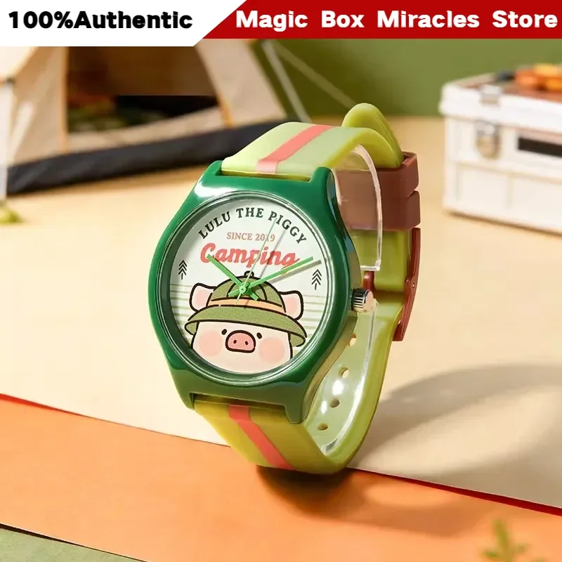 

Оригинальные часы Lulu The Piggy Stay With Lu Series, цифровые наручные часы для студентов, милые коллекционные часы, подарок на день рождения для девочек