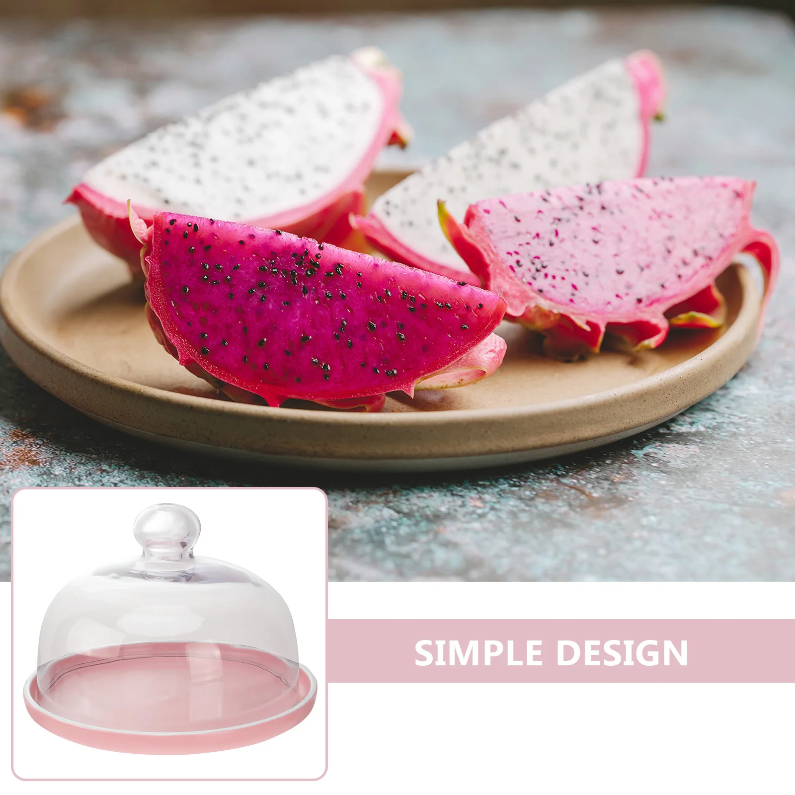 

1 комплект керамической десертной тарелки премиум-класса, круглый поднос для еды со стеклянной крышкой для торта, закусок, кондитерских изделий, сервировки, кухни в скандинавском стиле