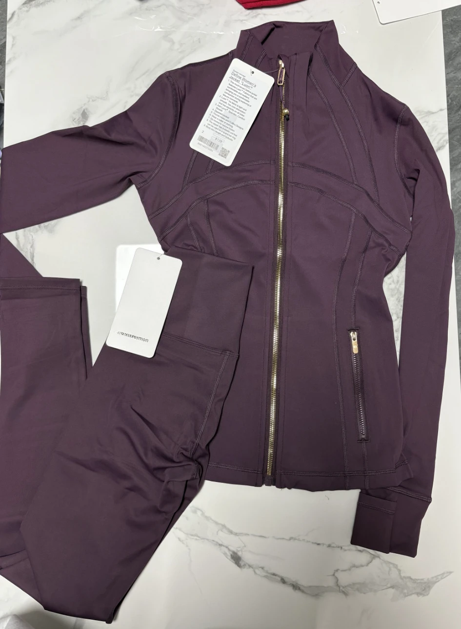 Fashion Longline Yoga Set 2 Piece Half Zip Jacket & Shorts Long Sleeve Workout Outfit for Women Running Gym