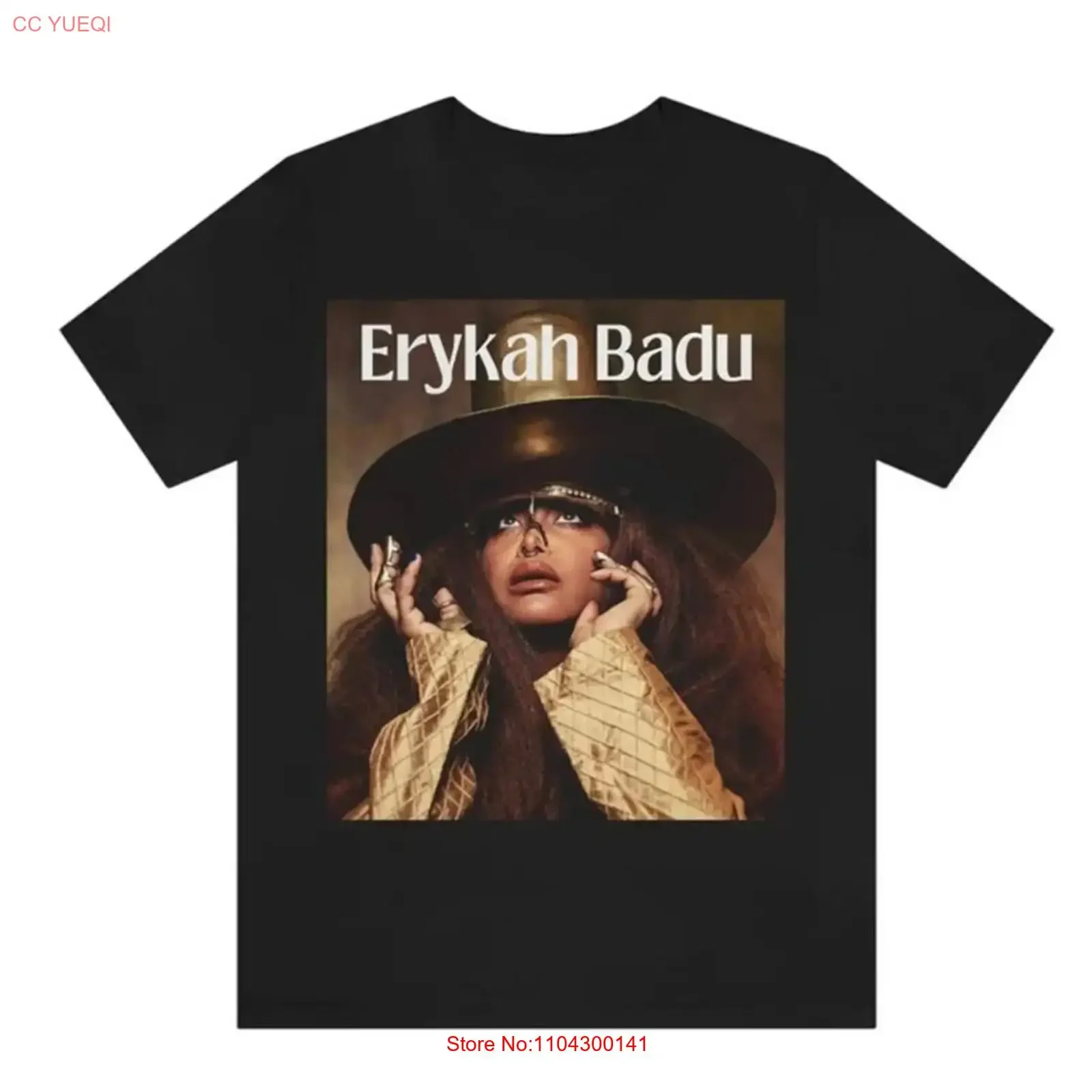 Nueva camiseta popular de Erykah Badu para mujer, todas las tallas S a 5XL, TR1350, estilo vintage lavado, para uso diario, versátil, suave, con gráfico.