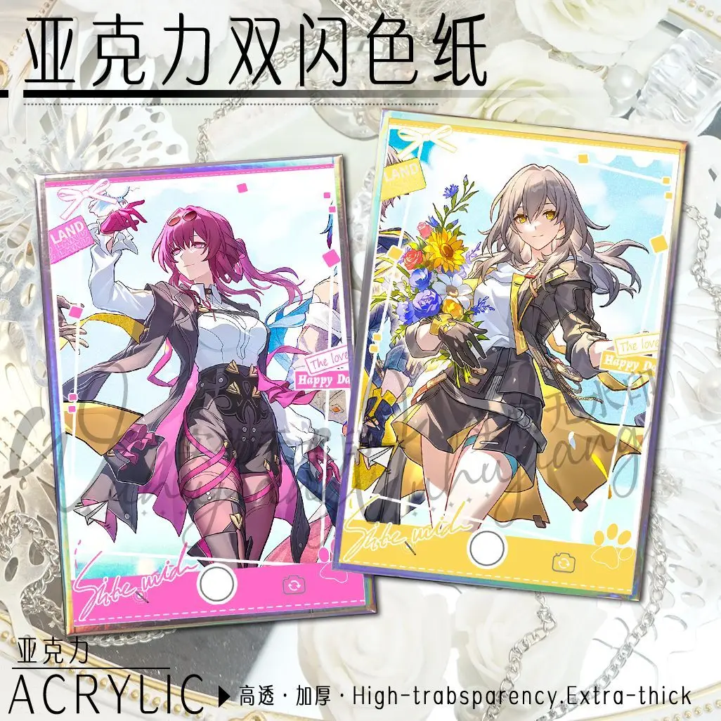 

Anime Honkai: Star Rail Kafka Silver Wolf Firefly Cosplay Acrylic Color on Cartoon Coloured Paper Colors Sheet Accessories