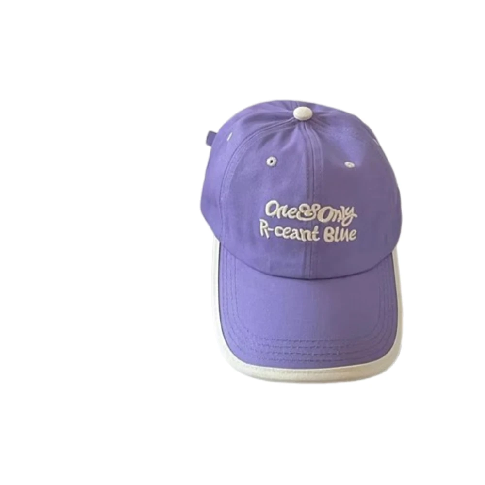 

Letter Embroidered Embroidery Letter Cap Hip Hop Sun Protection Wave Point Baseball Cap Cotton Korean Style Peaked Cap Sports