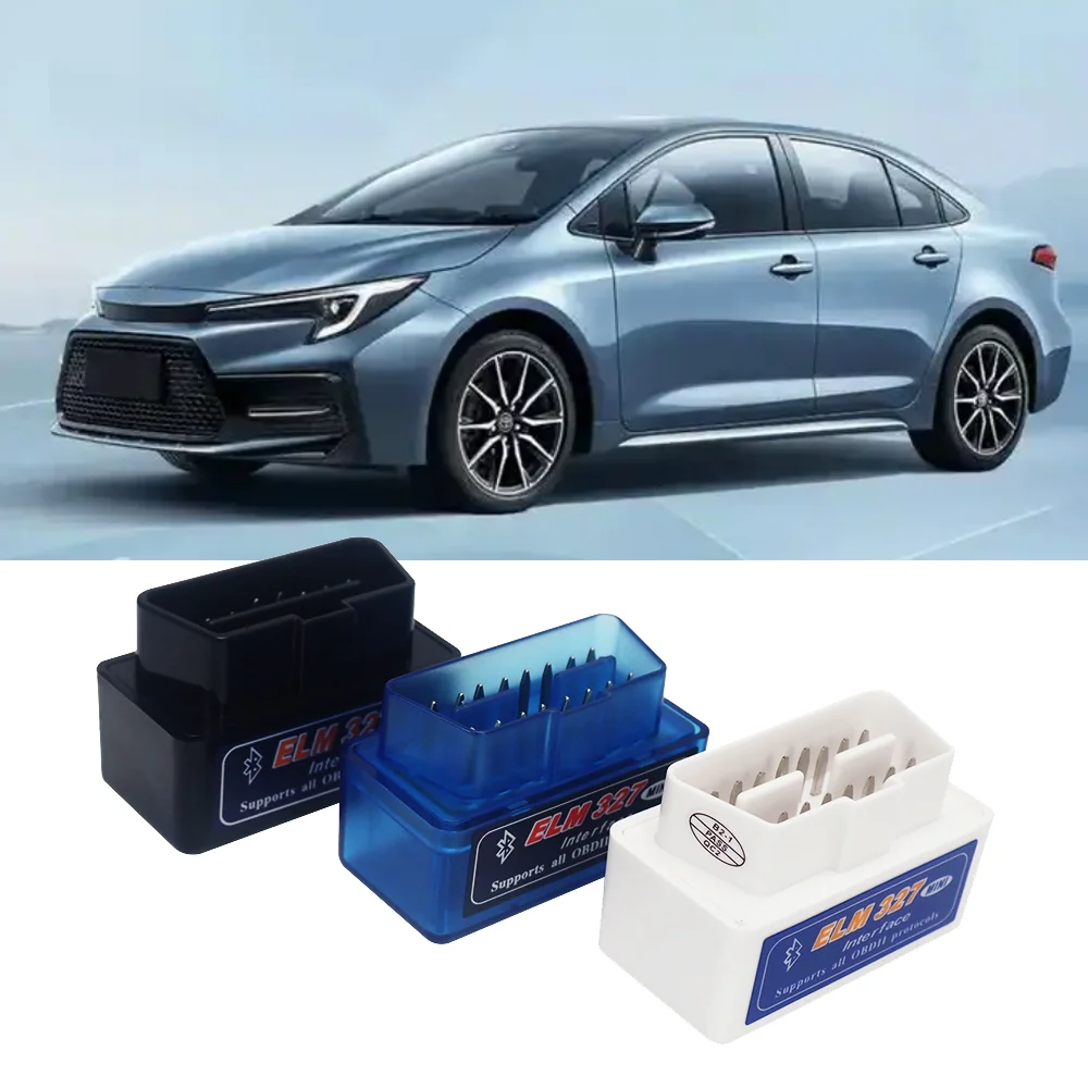 ELM 327 Auto Fehlerbehebung, unterstützt Bluetooth, OBD2, 2,1 V, 16-poliger Stift, 3 Farben, schnelle Erkennung