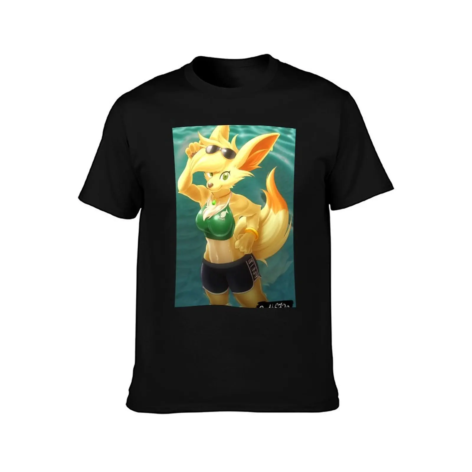 Anthro fennec fox T-Shirt Cool Feeling Summer Tee Shirt T-Shirt