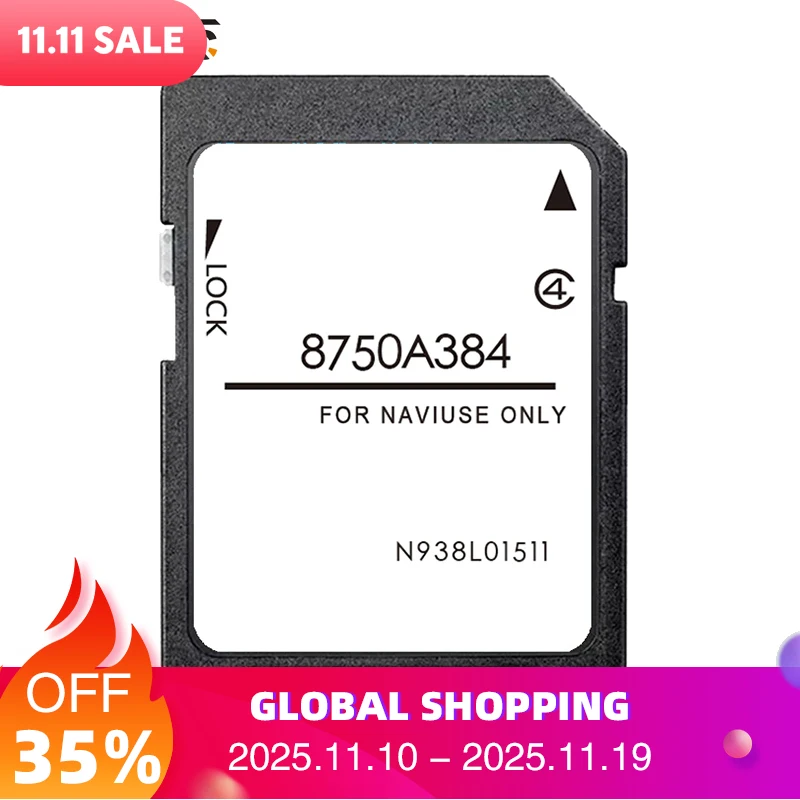 

Для Mitsubishi Outlander Pajero ASX MMCS W11 W12 8750A384 SD-карта Европейская навигационная карта Обновление GPS-навигационной системы 2021