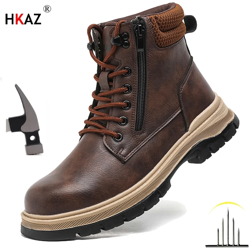 

Safety Shoes Men Work Sneakers Indestructible Shoes Puncture-Proof Protective Shoes Steel toe shoes for men Waterproof boots