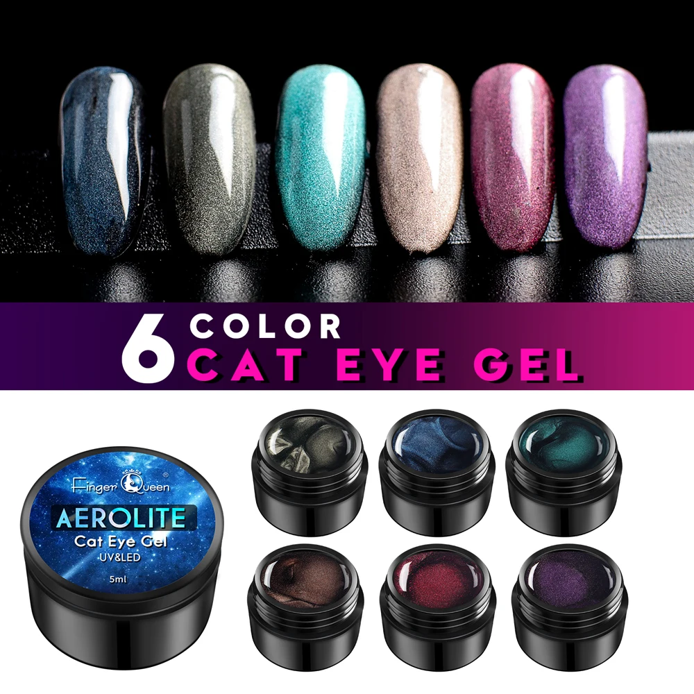 5ML Gel Nail Polish Nail Art Glitter Cat Eyes Nail Polish 6 Color Cat Eye Gel Nail Polish Gel paint UV Paint Nails Accessories