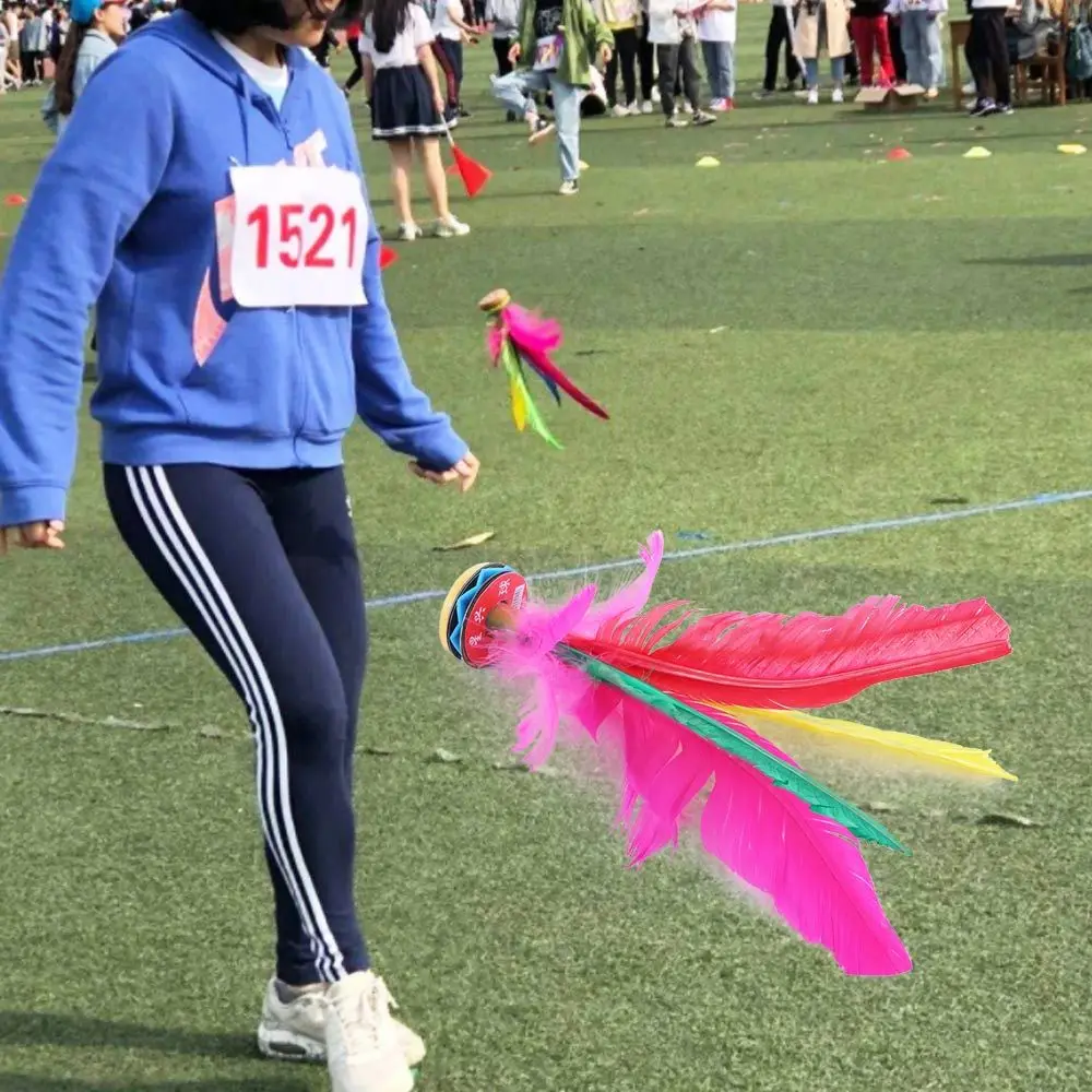 Durable Outdoor Sports Game Feathers Chinese Jianzi Kick Shuttlecock Sport Training Foot Sports