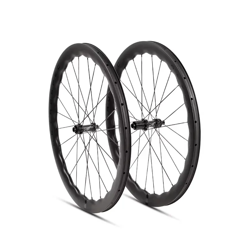 Hot Selling Lightweight 700C  Carbon Wheelset 12*142 Disc Brake Road Bike 50mm Wheels with RS-H290 Hub