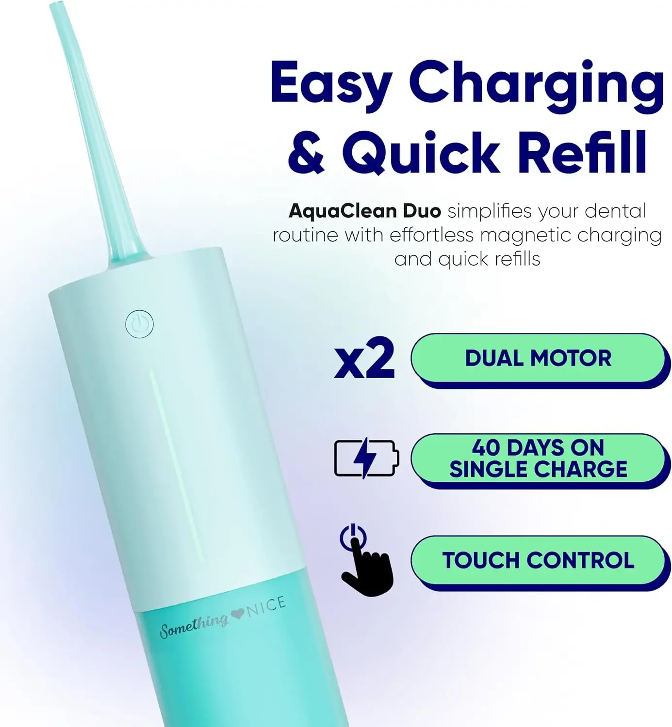 محمول، مقاوم للماء، يتضمن فوهات، وشاحن مغناطيسي، وحقيبة سفر |   طبيب الأسنان دي