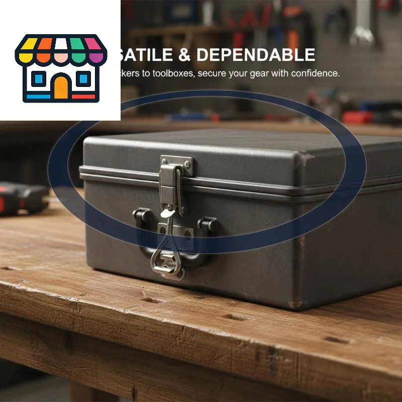 304 Stainless Steel Anti-Rattle Deck Clamp – Marine Latch Fastener for Boat Lockers, Tool Boxes