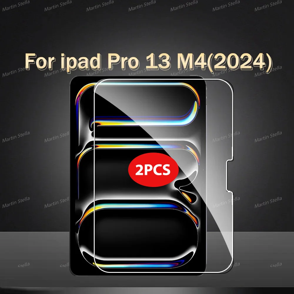 MARTIN STELLA 2 Stück Gehärtetes Glas Displayschutzfolie für iPad Pro Air 13 11 2024 M4 M2 Air 5 4 Pro 12.9 11 M3 M5 2025 2026 Film 7