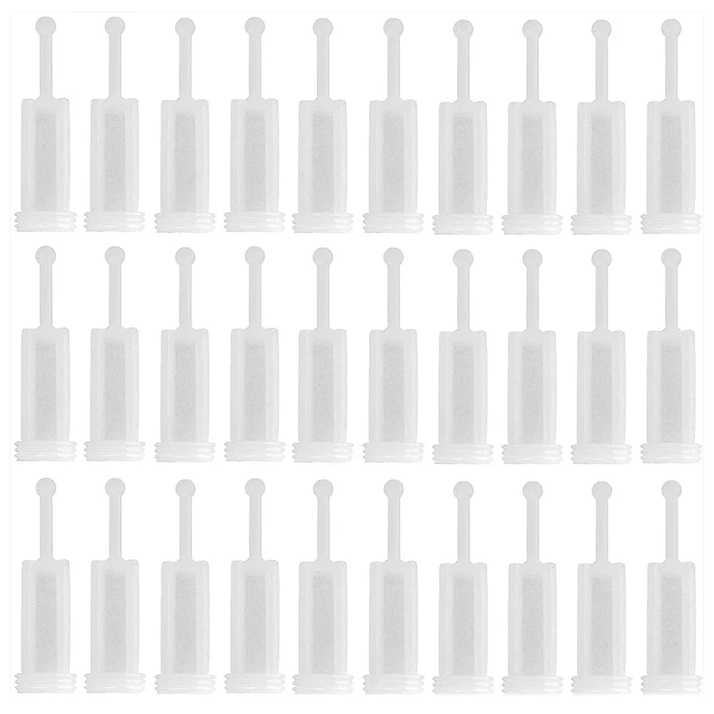 30Pcs Universal Spray Tool Filters Disposable HVLP Gravity Feed Paint Strainers Fine Mesh, White