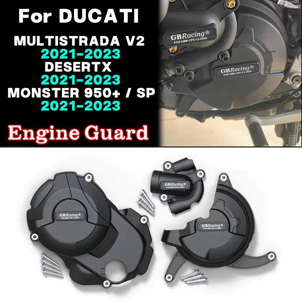 

FOR DUCATI MONSTER 950+ / SP MULTISTRADA V2 2021 2022 2023 For GBRacing Motorcycles Engine Protective Cover