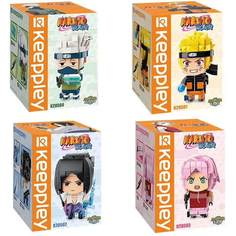 Anime Keeppley Naruto Sasuke Naruto Assembling Building Blocks Anime Peripheral Model Ornaments Birthday Gifts Children\'s Toys