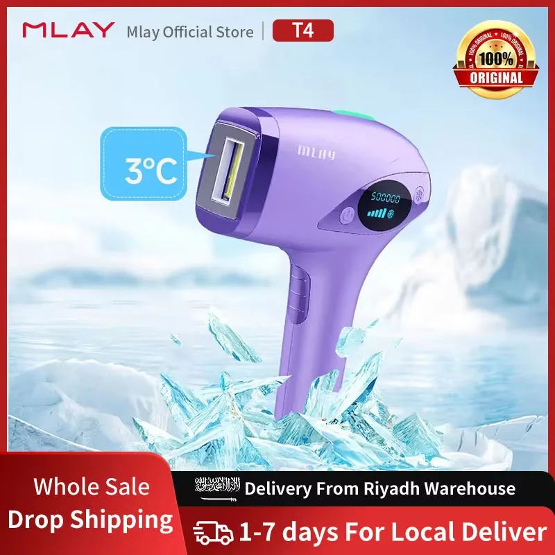 MLAY T4 Laser Hair Removal Device Malay IPL Epilator Ice Cold Full Body Bikini Epilation IPL Hair Removal Painless For Women