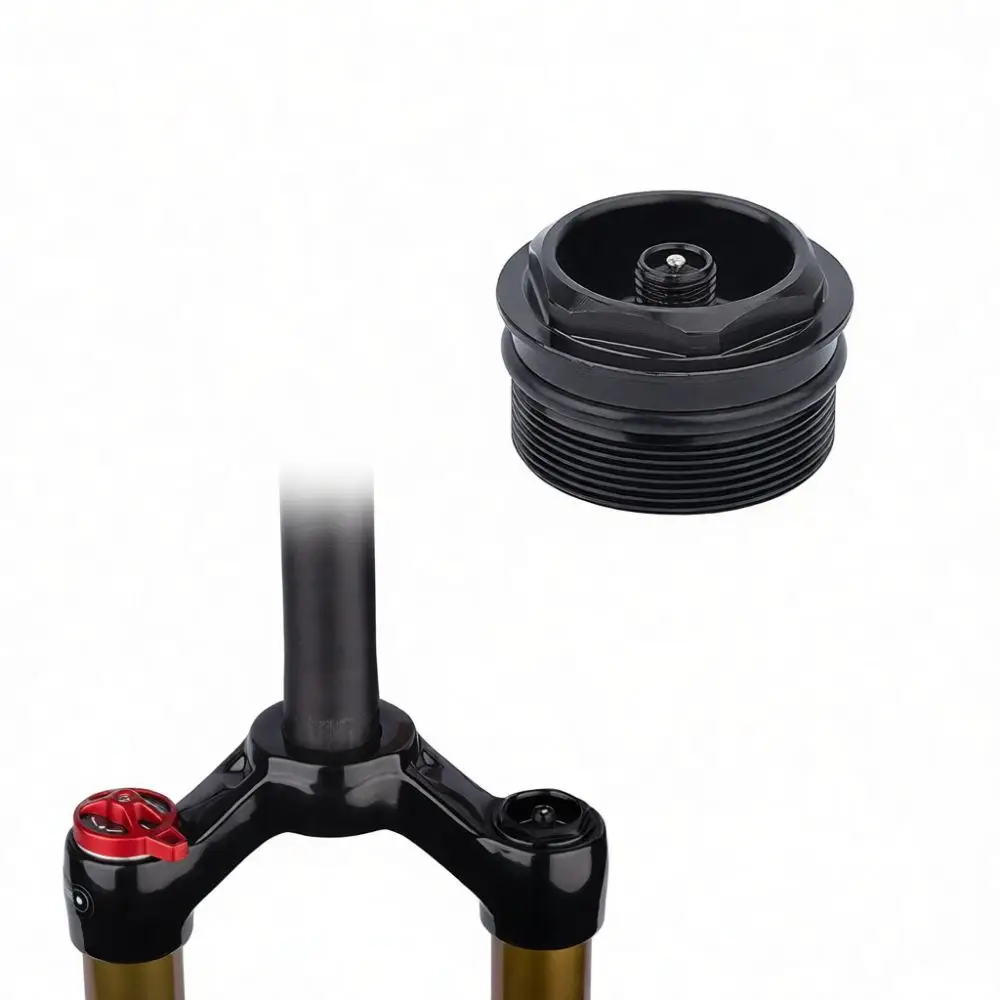 MTB Bicycle Air Fork Valve Nut Aluminum Alloy Repair Accessory High Pressure Sealing Cap For Bolany Suspension Parts 31mm 1.0P