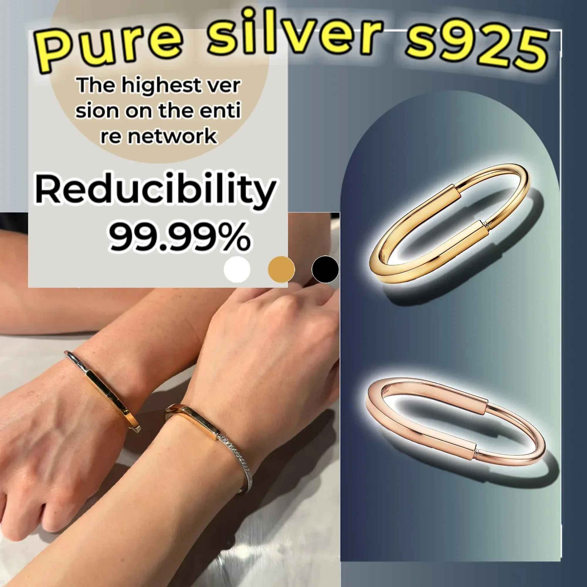 

Pulsera con cerradura de plata pura S925: сухость фиеста и, модная Vanguardista, estilo интеллектуальная интеллектуальная интеллектуальная панель