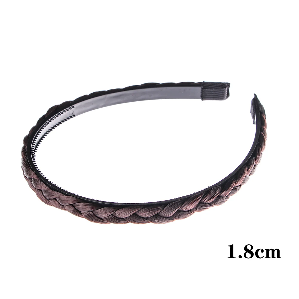 

Wedding Fashion Headwear Women Elastic Head hoop Twisted Wig Headband Braided Headband Hair Bands Synthetic Wig