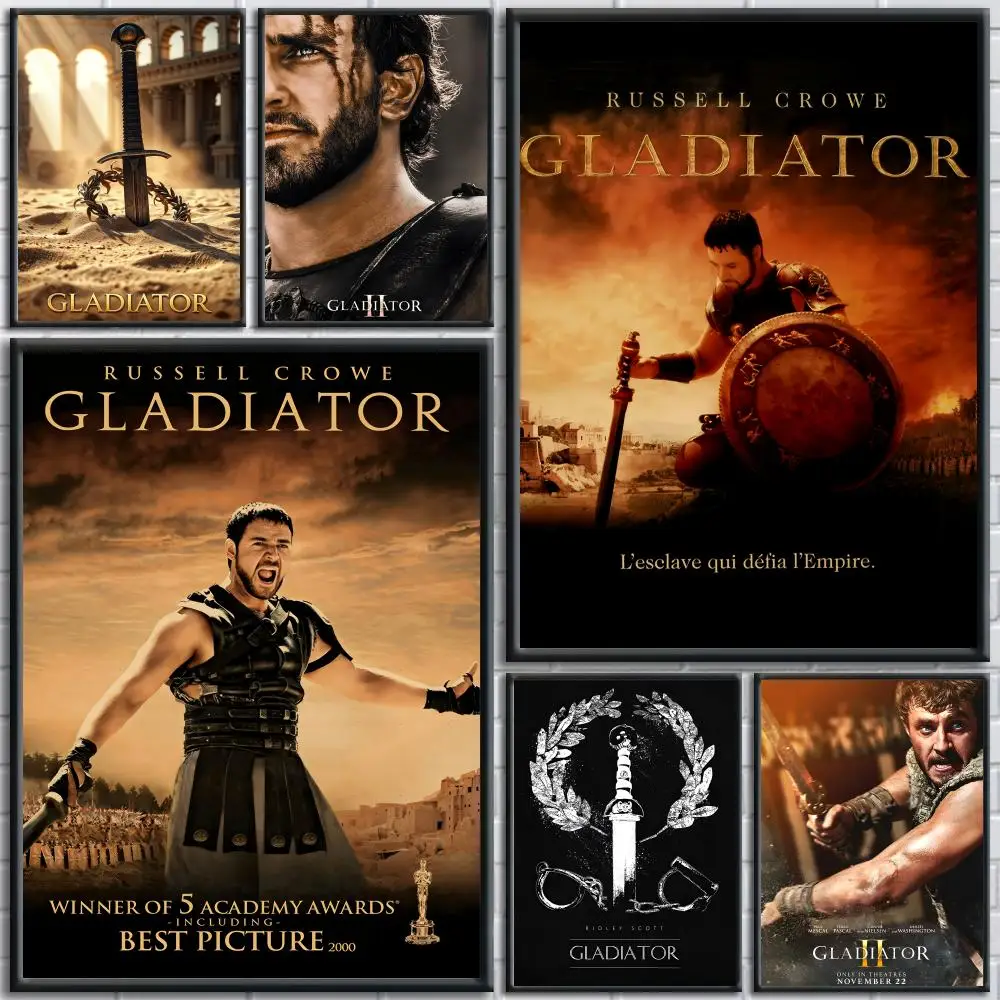 Classic G_GladiatorS Movie Poster Decorative Stickers Wall Art Mural Photo Design for Home Living Room Hallway Decoration