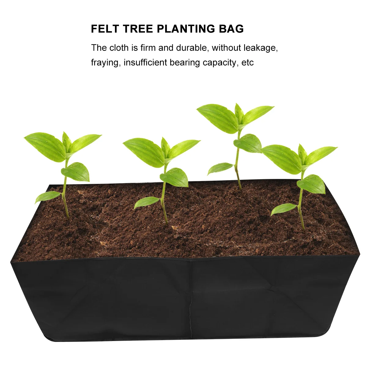 

Non Woven Fabric Planting Bag Large Capacity Breathable Reusable Black Growing Pouch for Garden Vegetables Flowers Potatoes