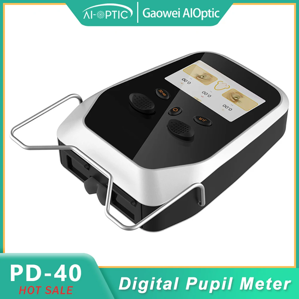 Optometry Pupilometer with Rechargeable Lithium Battery, Eye Care Equipment, PD Meter, LD, VD Measurement, New Model