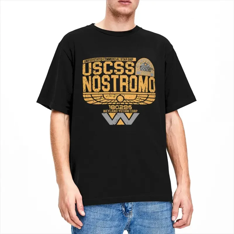 Funny Nostromo aged classic T-shirt T-shirts men o neck 100% cotton t shirt short sleeve tee shirt plus size clothing