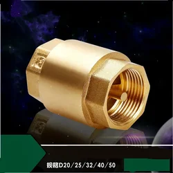 1pc DN15/DN20/DN25 NPT Brass Female Thread In-Line Spring Check Valve 25mm Diameter 200WOG For Water Control