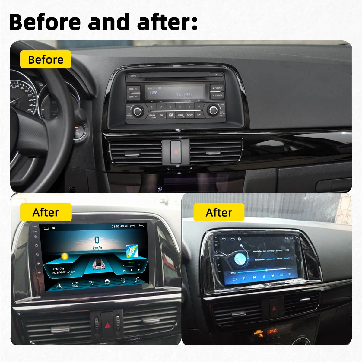 2 Din Car Radio for Mazda CX5 CX-5 CX 5 2012-2016 Android Car Stereo Navigation GPS WIFI FM BT Multimedia Video Player Head Unit