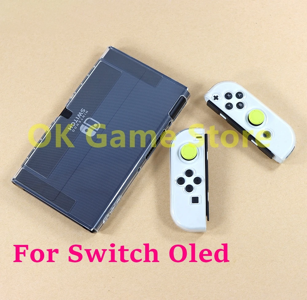 

20Sets For Nintendo Switch OLED TPU Host Joy-Con Cover Shell Clear Protective Case Soft Case TPU Shell Without Package