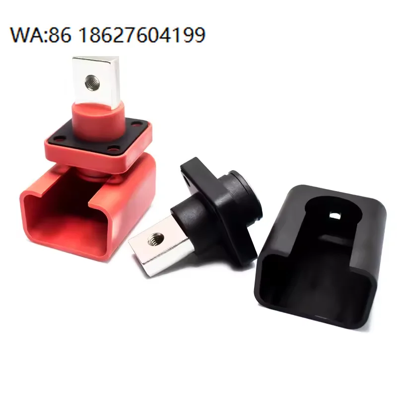 Battery Connector Through-wall Rectangle Terminal Power IP67 M6 M8 Screw Terminals 70A-400A  Rated Current 600V/1000V Copper