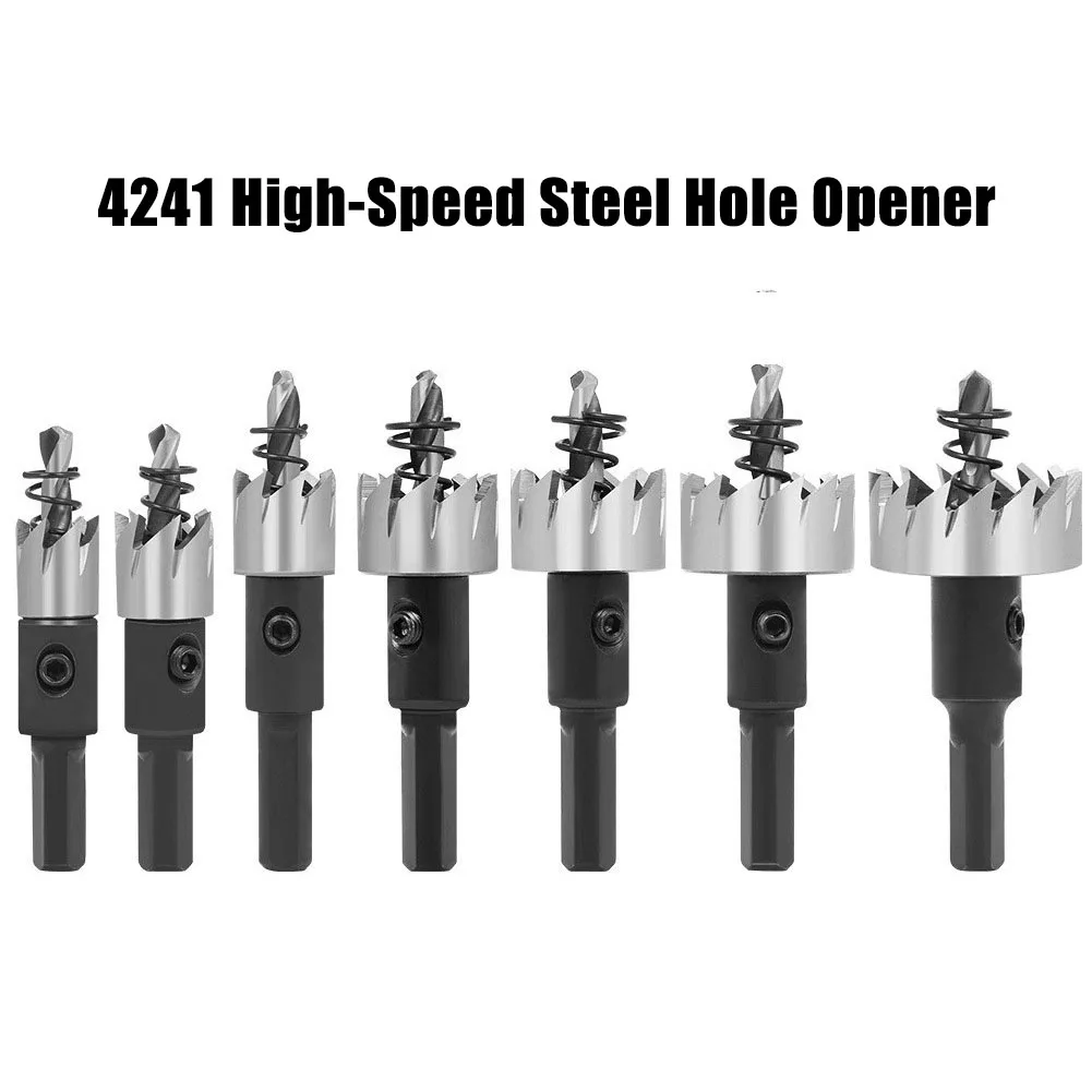 Utensile per perforazione HSS in acciaio ad alta velocità 4241, 12 mm-80 mm, alluminio, lamiera di ferro, acciaio inossidabile, punta per lamiera