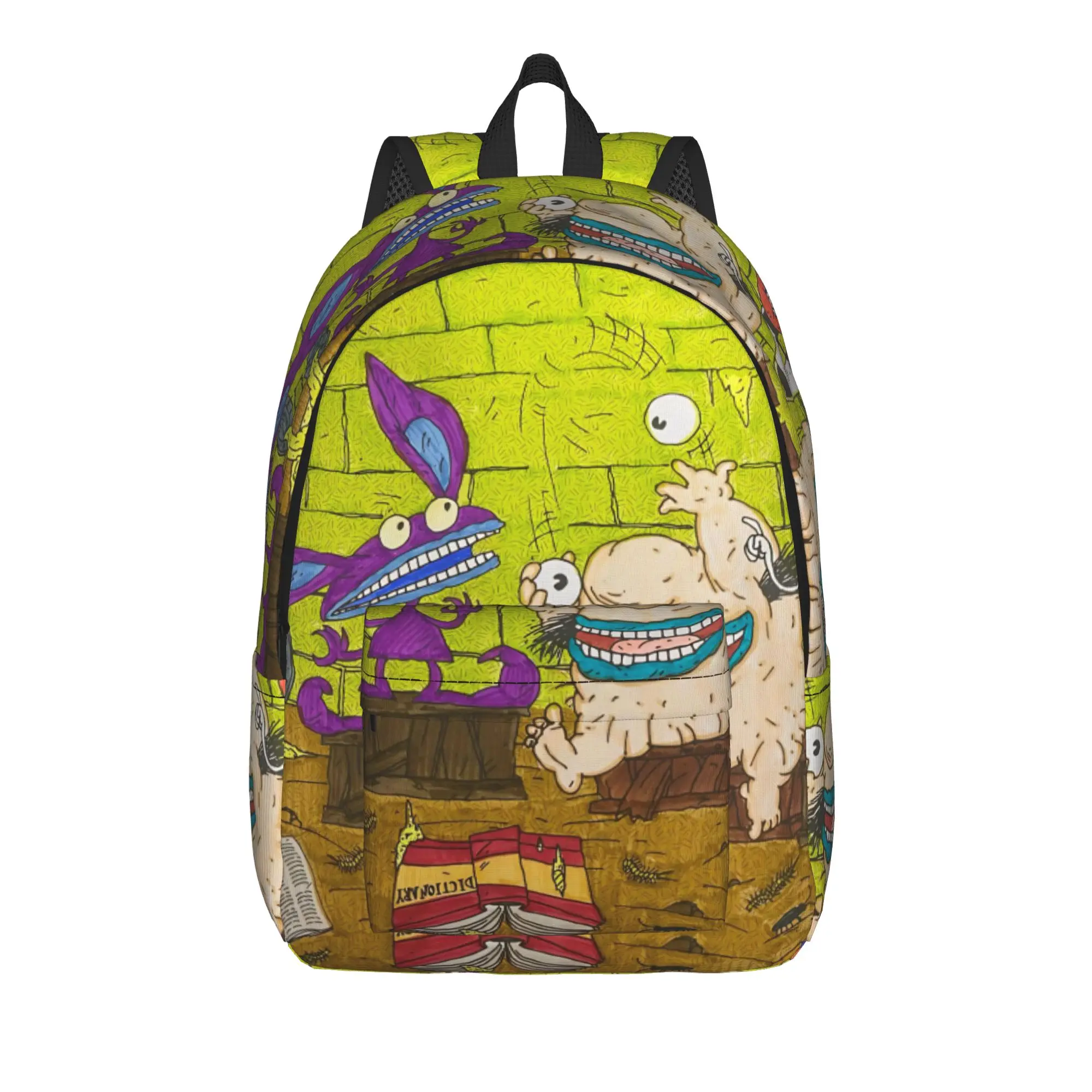 Aaahh Real M-Monsters  Cool Backpack Durable Student Work  Daypack for Men Women College Shoulder Bag
