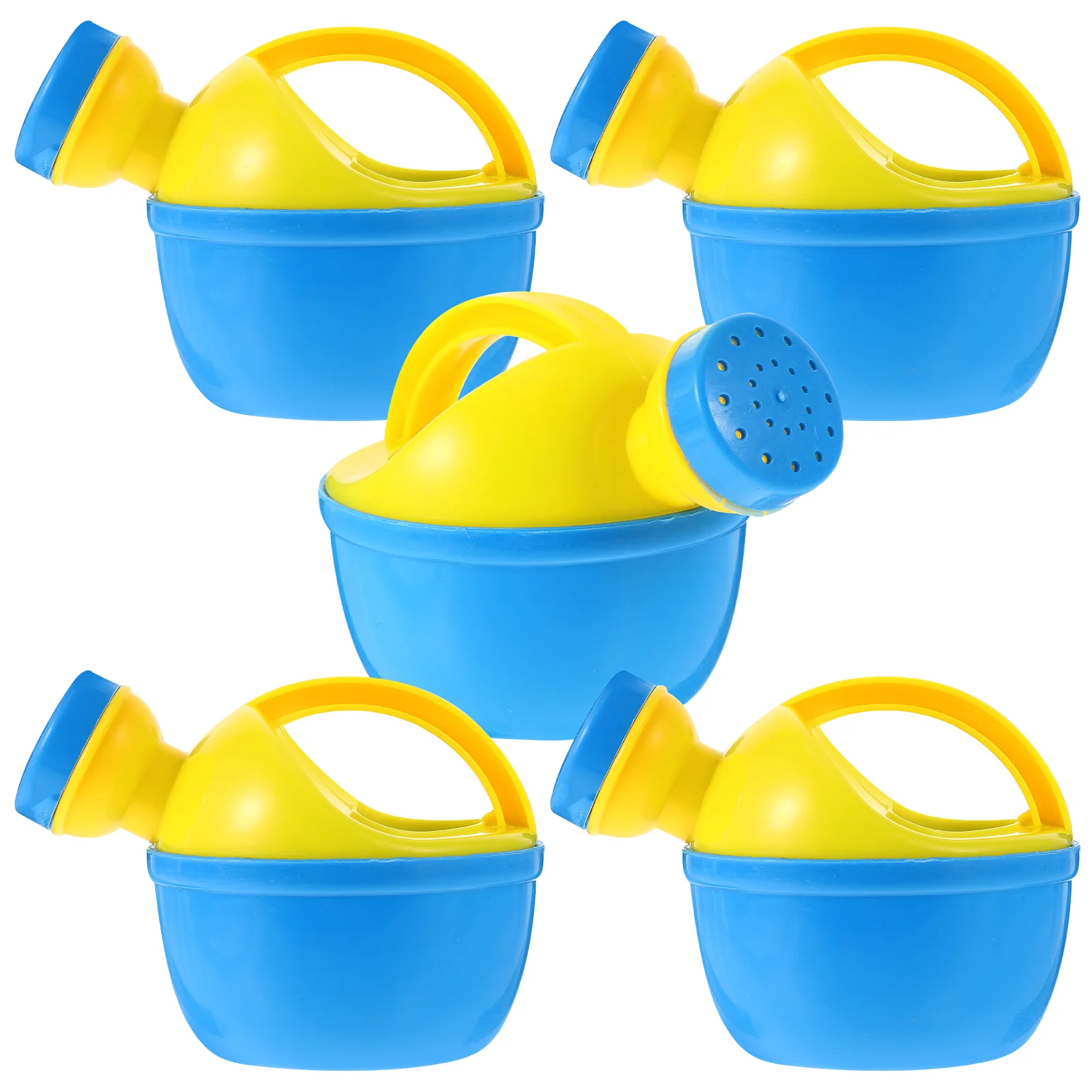 

5 Pcs Children Bath Watering Plastic Kettle Beach Play Kids Educational Fun Gift Safe Baby Shower Toy